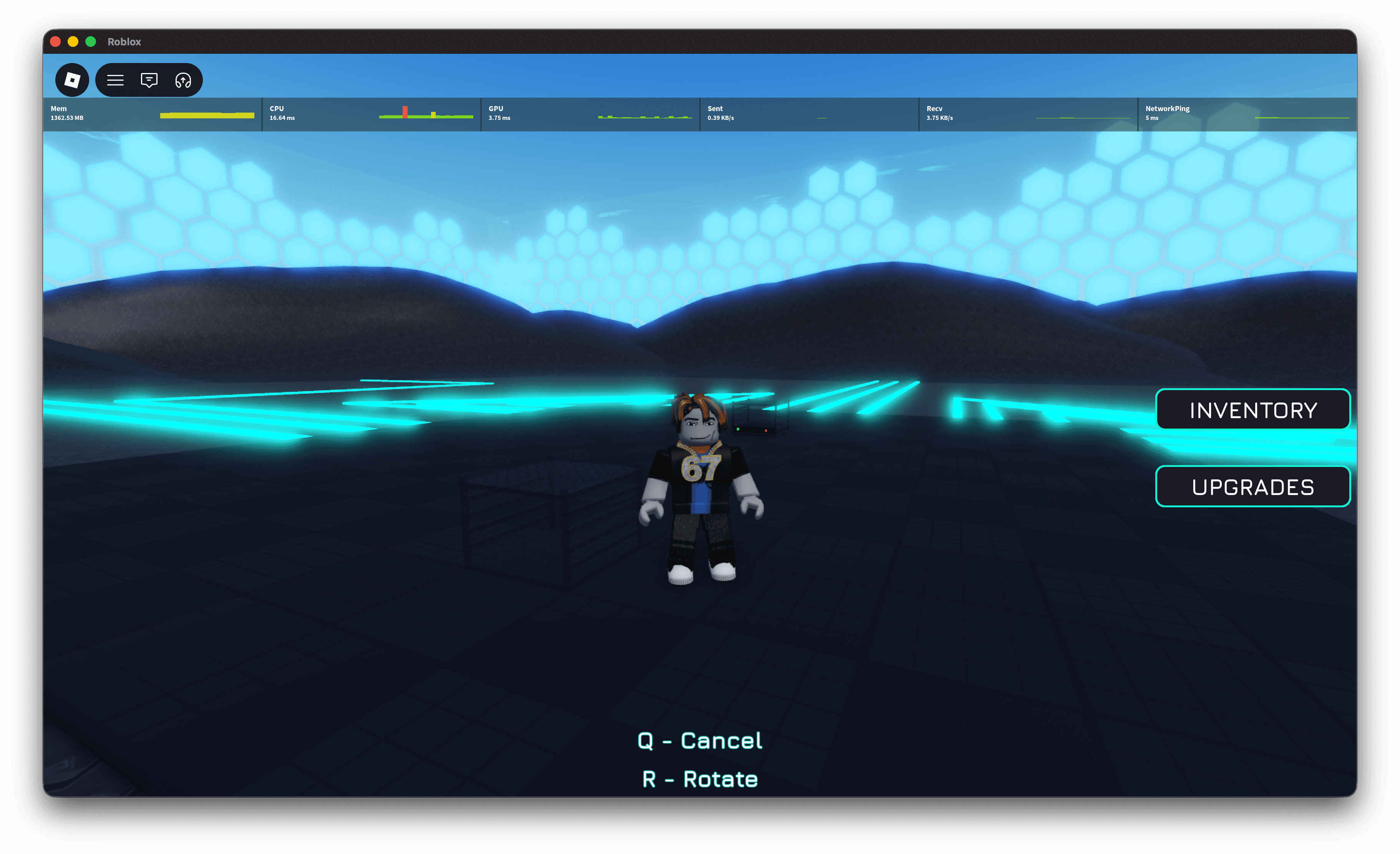 Placing a rack on the plot with rotate and cancel controls